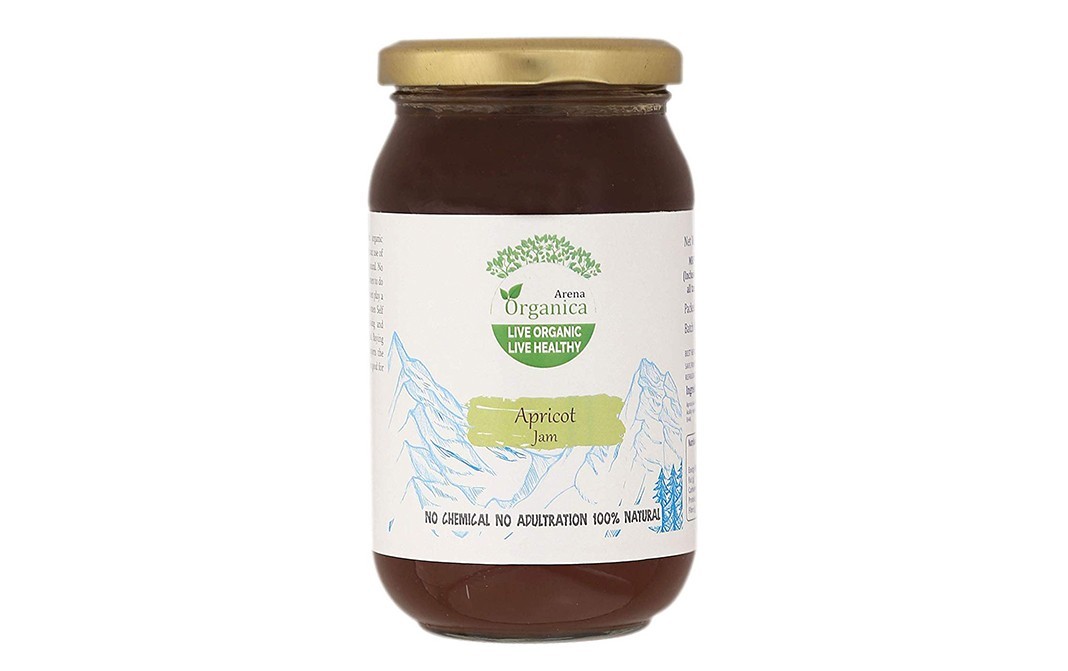 Arena Organica Apricot Jam    Glass Jar  500 grams